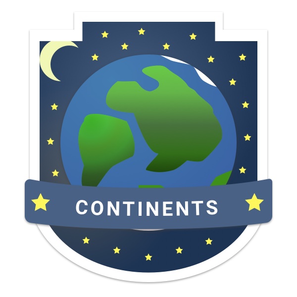 Continents Challenge Badge
